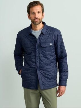 Huk Men’s Scale Shacket  Medium